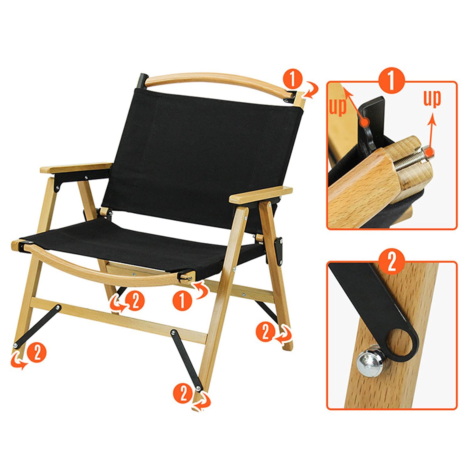 Folding Kermit Chair, Portable, Camping, Recliner, Outdoor